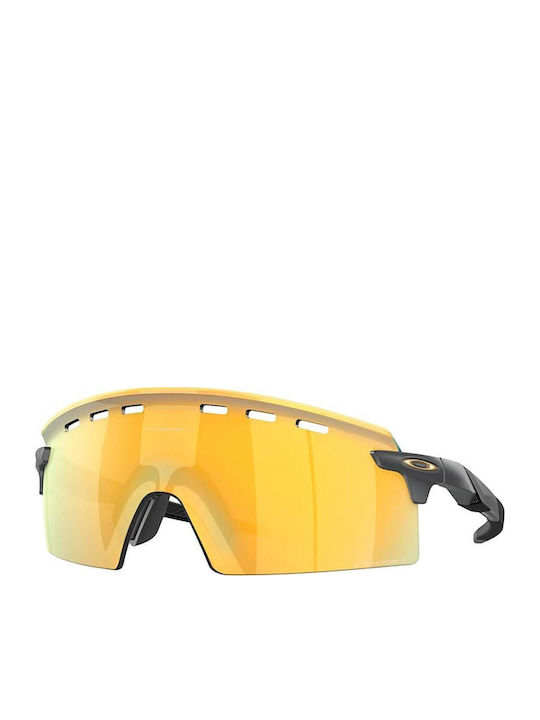 Oakley Encoder Strike Vented Γυαλιά Ηλίου με Μαύρο Σκελετό με Καθρέφτη Φακό OO9235-06