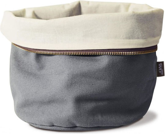 Marva Bread Basket Fabric Gray 20x20cm