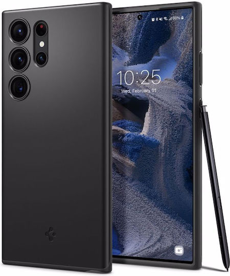 Spigen Thin Fit Back Cover Plastic 1.55mm Black (Galaxy S23 Ultra)