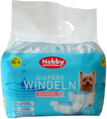 Nobby Diapers Windeln Female Βρακάκι Σκύλου Περιόδου Large / Medium 12τμχ