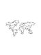 Megapap Decorative Silhouette Ivy World Black Made of Metal 110x4x61cm