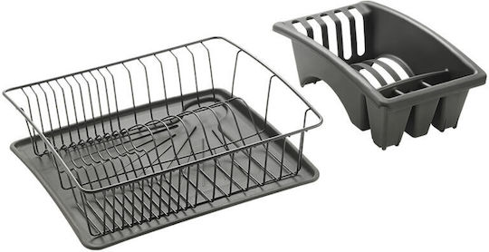 Metaltex Aquatex Plus Lava Στραγγιστήρι Νεροχύτη Πλαστικό Γκρι 35x30x12cm