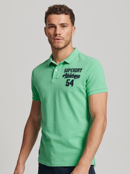 Superdry D1 Ovin Vintage Polo Short Sleeve Blou...