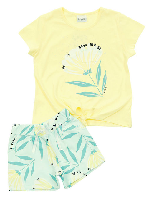 Trax Kids Set with Shorts Summer 2pcs Yellow