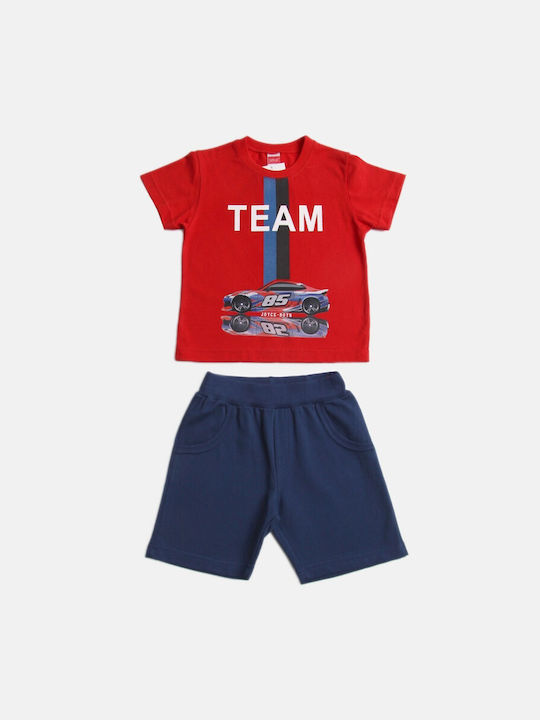 Joyce Kids Set with Shorts Summer 2pcs Red