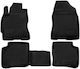 Novline Set of Front and Rear Mats 4pcs Tray Type for Toyota Prius 2003-2009 Black