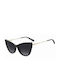 Moschino Women's Sunglasses with Black Plastic Frame and Gray Gradient Lens MOL062/S 807/9O