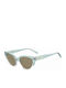 Moschino Damen Sonnenbrille mit Türkis Kunststoff Gestell und Braun Linse MOL064/S MVU/70