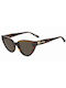 Moschino Women's Sunglasses with Brown Tartaruga Plastic Frame and Brown Lens MOL064/S 05L/70
