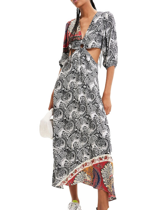 Sirsal Summer Midi Dress Black
