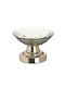 Inart Decorative Bowl Metal with Pedestal Gold 13x13x8cm