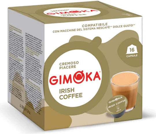Gimoka Κάψουλες Espresso Irish Coffee Συμβατές με Μηχανή Dolce Gusto 16caps