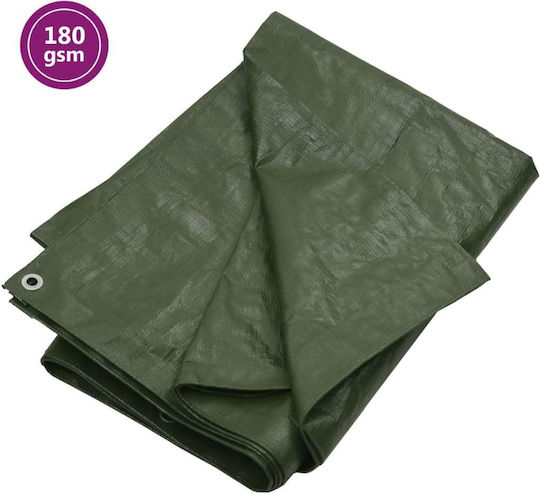 vidaXL Waterproof Tarpaulin 180gr/m² 4x3m. Light Type Green