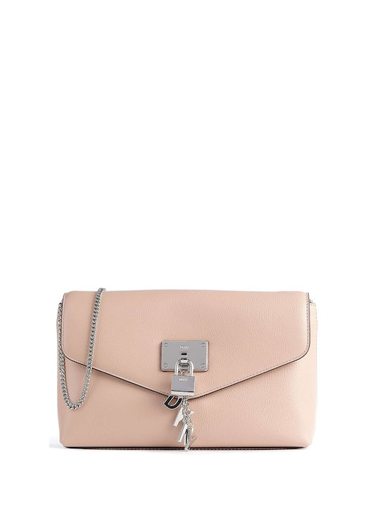 DKNY Elissa Leather Women's Bag Shoulder Pink