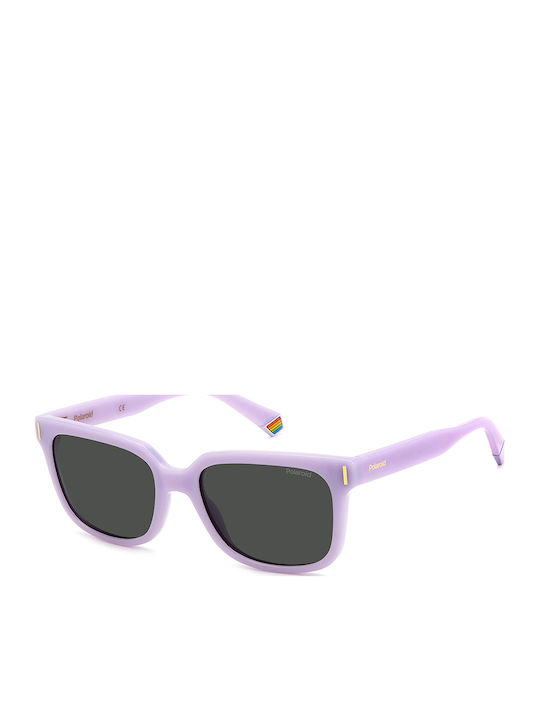 Polaroid Unisex Γυαλιά Ηλίου με Μωβ Κοκκάλινο Σ...