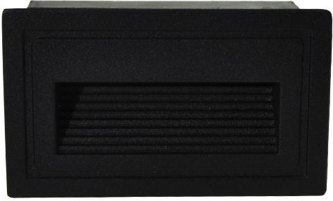 Elmark Επιτοίχια Εξωτερική Πλαφονιέρα LED IP65 2W με Θερμό Λευκό Φως 10.5x60εκ.