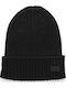 Beanie Γυναικείος Σκούφος Πλεκτός σε Μαύρο χρώμα
