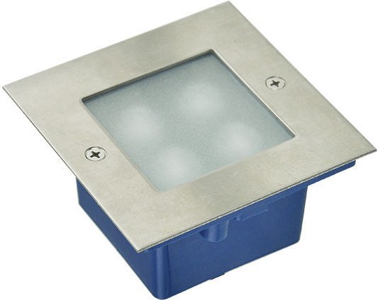Elmark Επιτοίχια Εξωτερική Πλαφονιέρα LED IP65 1W με Θερμό Λευκό Φως 70x70εκ.