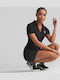 Classics Summer Mini Athletic Dress Short Sleeve Black