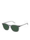 Polaroid Men's Sunglasses with Gray Plastic Frame and Green Polarized Lens PLD4139/S KB7/UC
