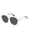 Polaroid Women's Sunglasses with Silver Metal Frame and Gray Polarized Lens PLD4140/G/S/X KB7/M9