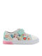 Frozen Παιδικά Sneakers με Σκρατς & Φωτάκια Τιρκουάζ
