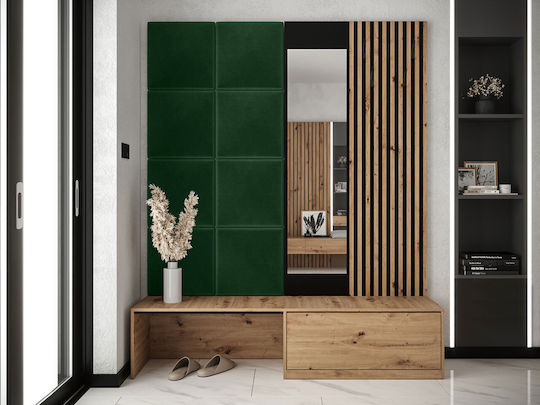 Premium I Entry Furniture with Mirror / Shoe Rack & Bench Green 172x42x205cm