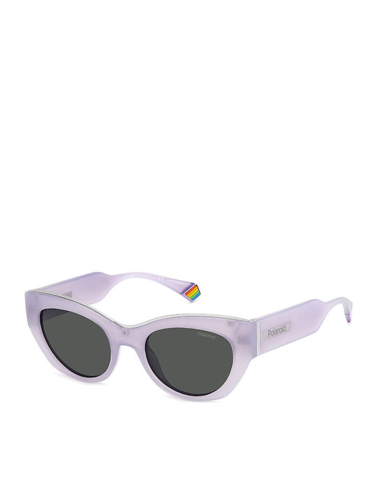 Polaroid Women’s Sunglasses With Purple Horn-Ri...