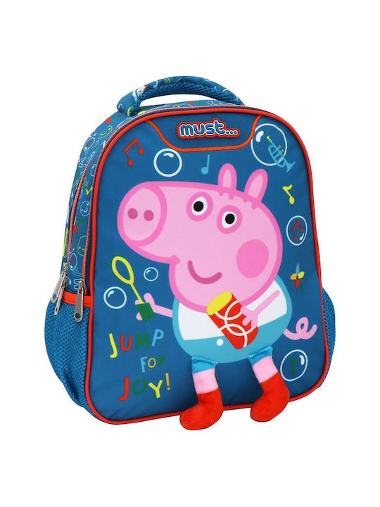 Must George Jump For Joy School Bag Backpack Kindergarten in Blue color