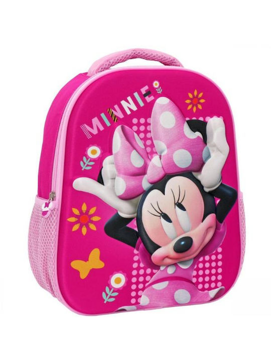 Must Minnie Mouse Σχολική Τσάντα Πλάτης Νηπιαγωγείου σε Φούξια χρώμα