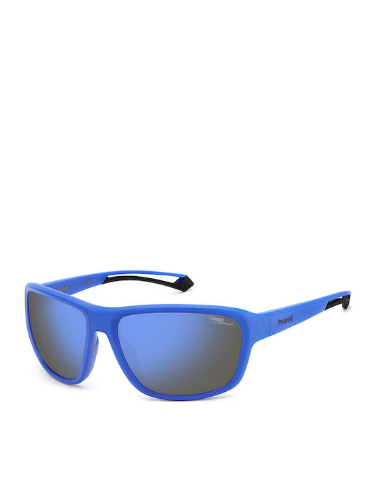 Polaroid Unisex Sonnenbrille mit Blau Kunststof...