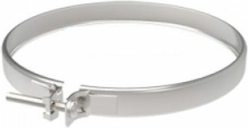 005-100-411 Chimney Clamp Inox 100mm Silver
