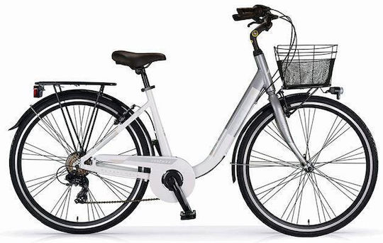 MBM People 28" 2020 White Bike City with 7 Speeds