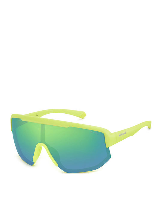 Polaroid Unisex Sunglasses with Green Plastic F...