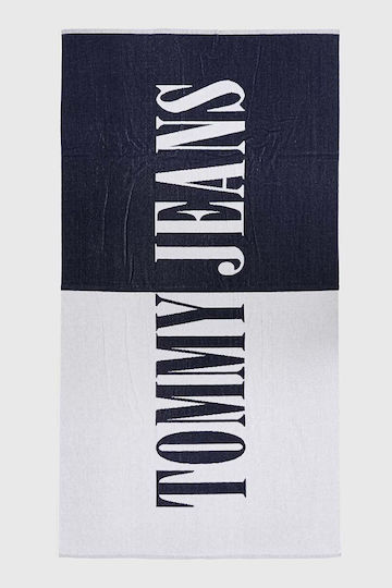 Tommy Hilfiger Logo Signature Cotton Blue 180x100cm