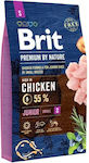 Brit Premium By Nature Junior Small 1kg Ξηρά Τροφή για Κουτάβια Μικρόσωμων Φυλών με Κοτόπουλο