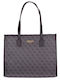 Guess Silvana Damen Tasche Shopper Schulter Schwarz