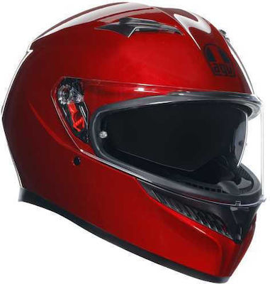 AGV K3 MPLK Full Face Helmet with Pinlock ECE 22.06 1500gr Mono Competizione Red