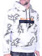 Men's hoodie with hoodie white White