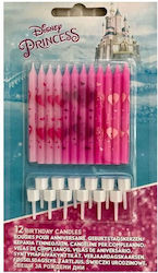 Procos Princess Birthday Candle Regular in Pink Color 12pcs 09293