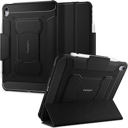 Spigen Rugged Armor Pro Flip Cover Piele artificială / Plastic Rezistentă Negru (iPad 2022 10.9'' - iPad 2022 10,9") ACS05417