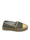 Flamenco Women's Fabric Espadrilles Gold