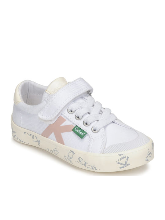 Kickers Gody Παιδικά Sneakers με Σκρατς Λευκά