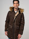 Winter Jacke Parka Braun