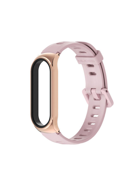 Mijobs Mijobs Каишка Силикон Розов (Xiaomi Mi Band 3/4/5/6)