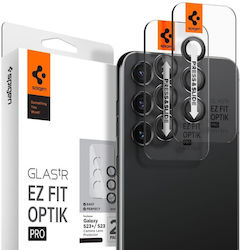 Spigen Optik Pro 2pcs Προστασία Κάμερας Tempered Glass Black για το Galaxy S23 / S23+