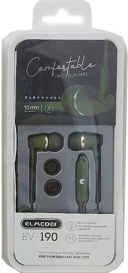 EV190 In-Ear Freisprecheinrichtung Kopfhörer mit Stecker 3.5mm Khaki