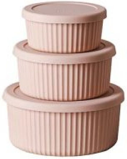 Chic Mic Set Plastic Lunch Boxes Desert 3 Pieces