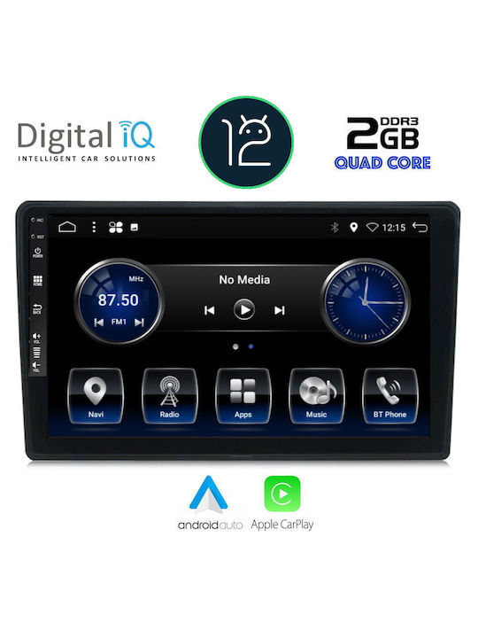 Digital IQ Car Audio System for Citroen C4 / DS4 DS4 2018 Bluetooth USB AUX WiFi GPS Apple CarPlay Android Auto CD with 10.1 Inch Touch Screen