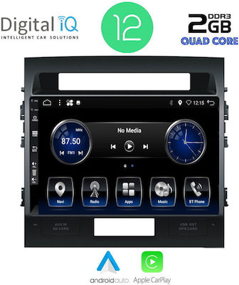 Digital IQ Car Audio System for Toyota Land Cruiser 2008-2015 (Bluetooth/USB/AUX/WiFi/GPS/Apple-Carplay/CD) with Touch Screen 10.1"